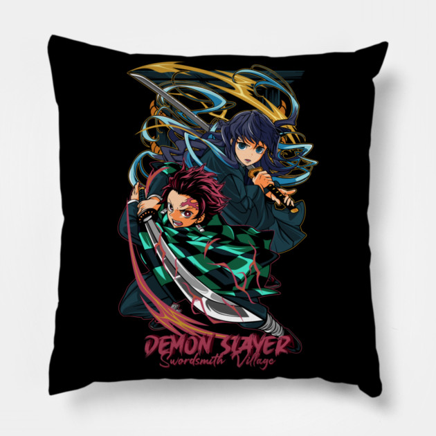Tanjiro and Tokito Swordsmith Village - Demon Slayer Pillow by Otaku Vibes