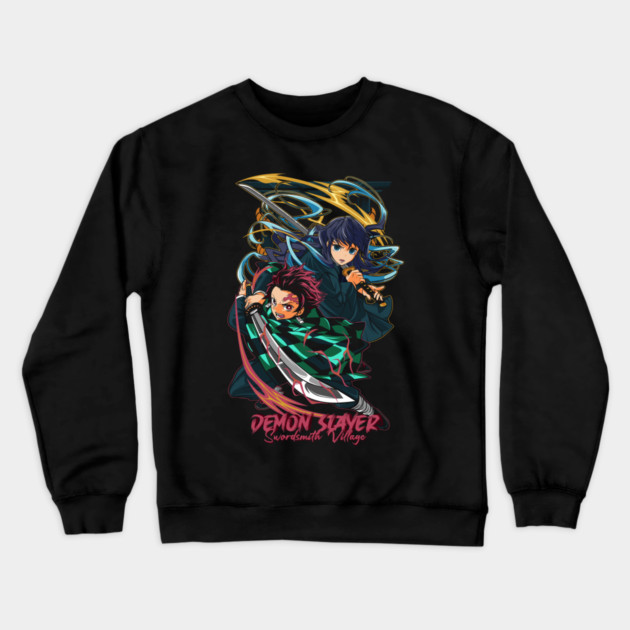 Tanjiro and Tokito Swordsmith Village - Demon Slayer Crewneck Sweatshirt by Otaku Vibes