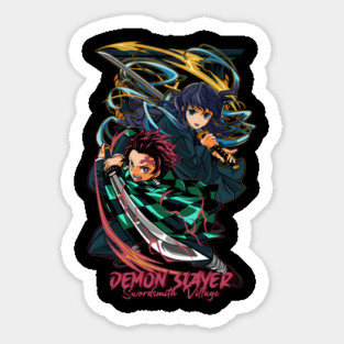 Tanjiro and Tokito Swordsmith Village - Demon Slayer Sticker