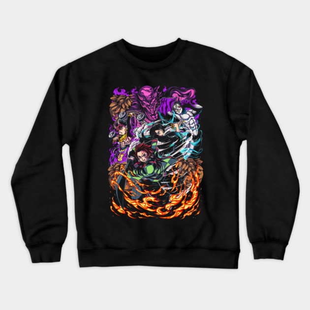 Demon Slayer Swordsmith Arc Art Crewneck Sweatshirt by Otaku Vibes