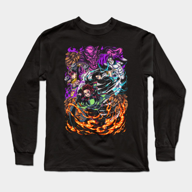 Demon Slayer Swordsmith Arc Art Long Sleeve T-Shirt by Otaku Vibes