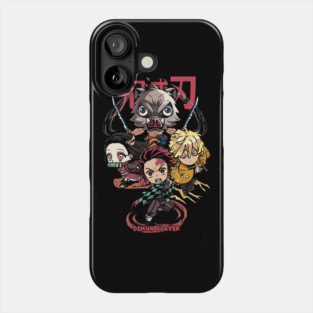 Chibi Demon Slayer Characters Phone Case