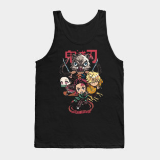 Chibi Demon Slayer Characters Tank Top