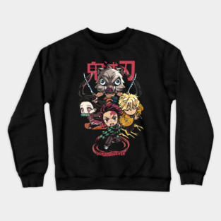 Chibi Demon Slayer Characters Crewneck Sweatshirt