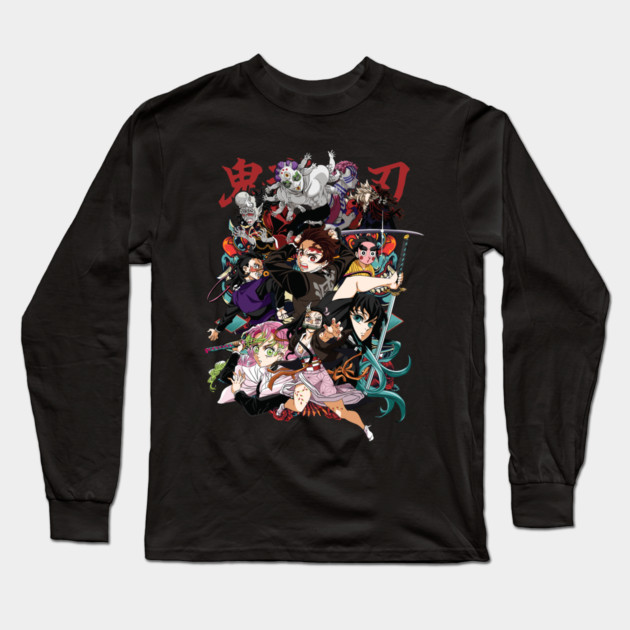 Demon Slayer Rise of the Slayers Long Sleeve T-Shirt by Otaku Vibes