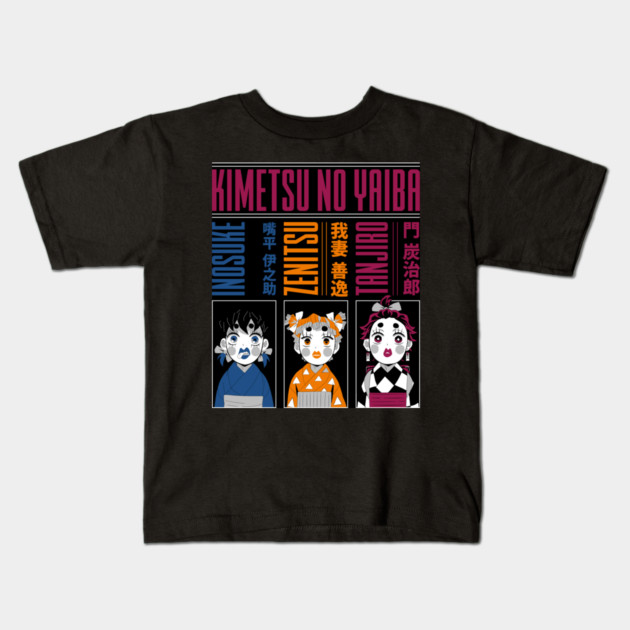 Demon Slayer Geishas Trio Kids T-Shirt by Otaku Vibes