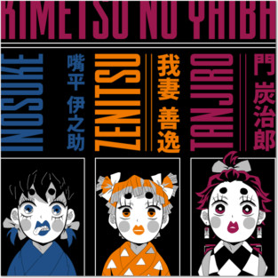 Demon Slayer Geishas Trio Posters and Art