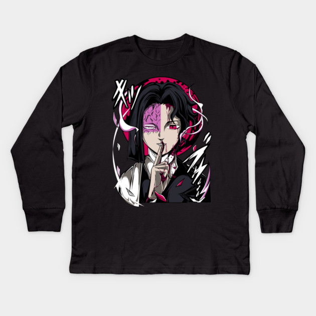 Demon Slayer Ubuyashiki vs Muzan Kids Long Sleeve T-Shirt by Otaku Vibes