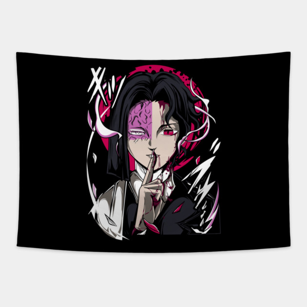 Demon Slayer Ubuyashiki vs Muzan Tapestry by Otaku Vibes