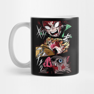 Demon Slayer Rage Trio - Tanjiro, Zenitsu and Inosuke Mug