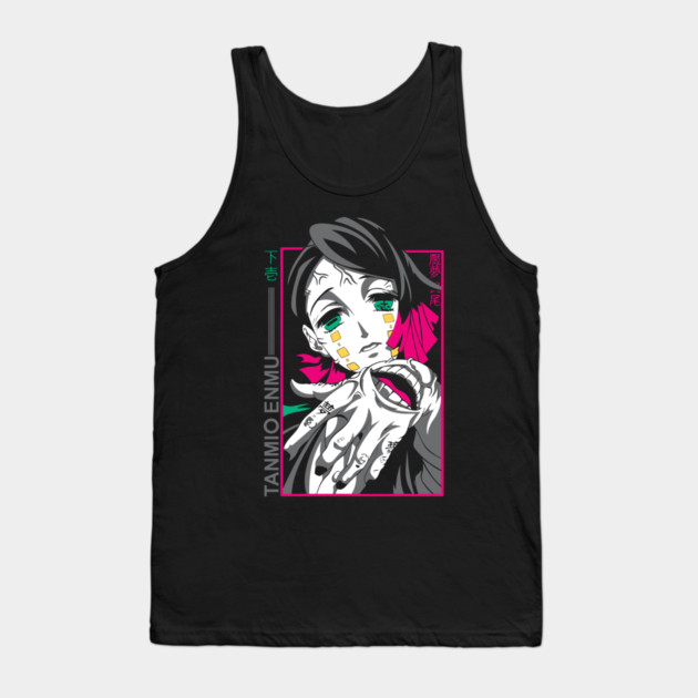 Demon Slayer Enmu Neon Frame Tank Top by Otaku Vibes