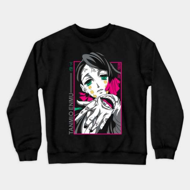 Demon Slayer Enmu Neon Frame Crewneck Sweatshirt by Otaku Vibes