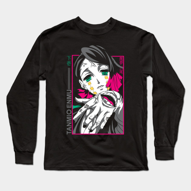 Demon Slayer Enmu Neon Frame Long Sleeve T-Shirt by Otaku Vibes