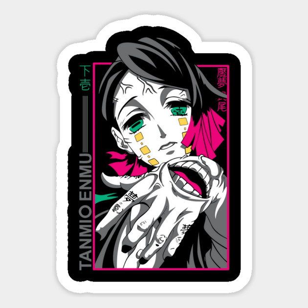 Demon Slayer Enmu Neon Frame Magnet by Otaku Vibes