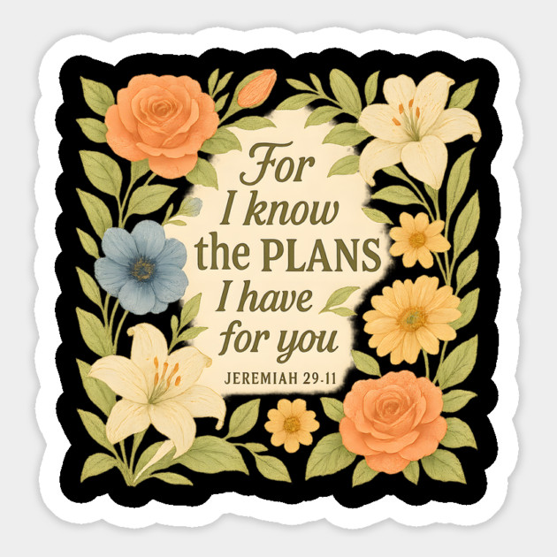 For I know The PLans I have For You Jeremiah 29:11 Magnet by Douglas's Store 3