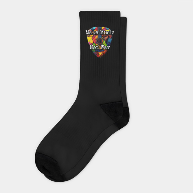 Make Music Not War Socks by Charles's Store 8