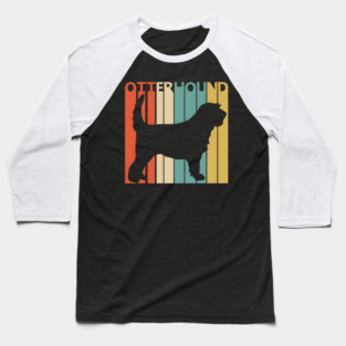Vintage Otterhound Dog Baseball T-Shirt