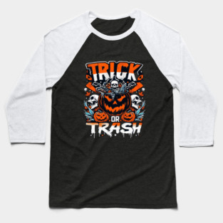 halloween trick or trash Baseball T-Shirt