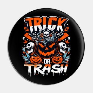 halloween trick or trash Pin