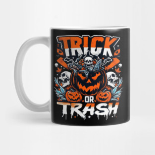 halloween trick or trash Mug