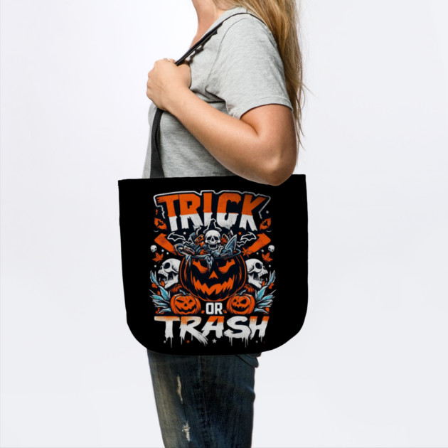 halloween trick or trash by Graphic tees