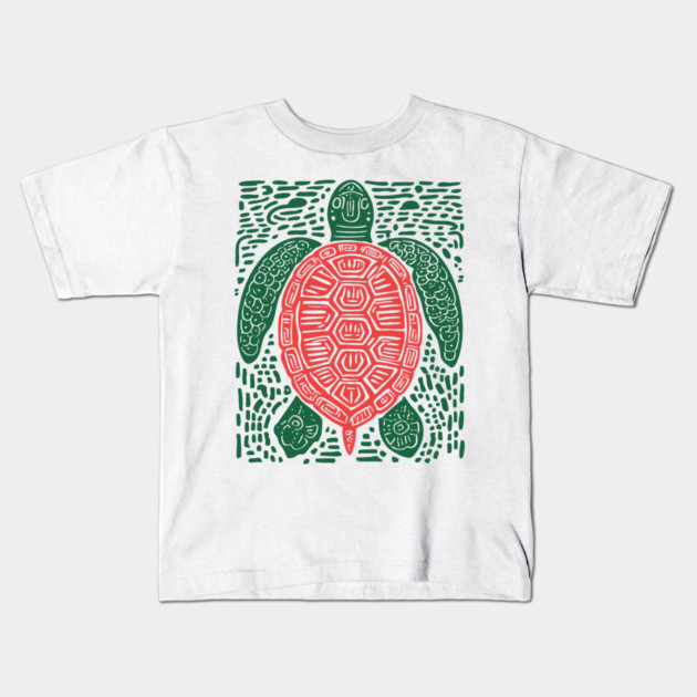 Sea Turtle | The World Turtle Myth Kids T-Shirt by TuncGK
