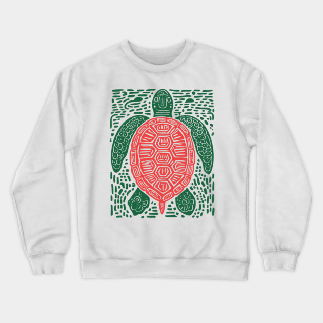 Sea Turtle | The World Turtle Myth Crewneck Sweatshirt by TuncGK