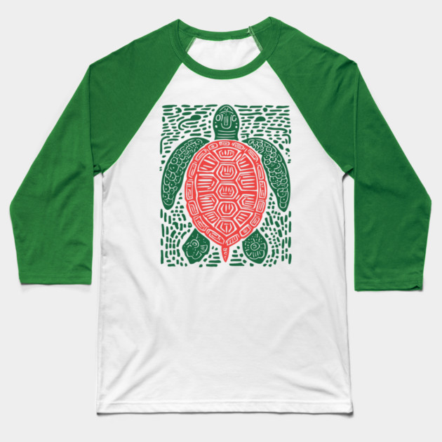 Sea Turtle | The World Turtle Myth Baseball T-Shirt by TuncGK
