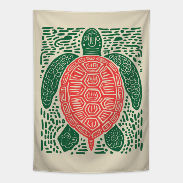Sea Turtle | The World Turtle Myth Tapestry by TuncGK