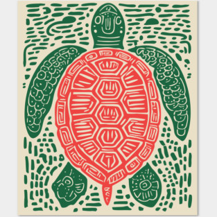 Sea Turtle | The World Turtle Myth Posters and Art