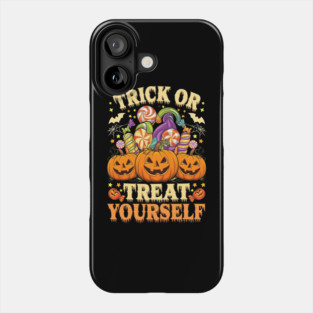Trick or treat your self Phone Case