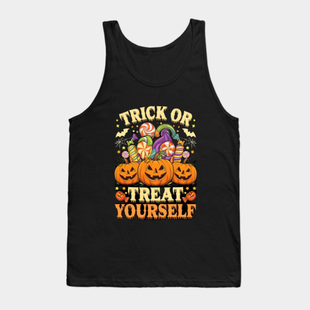 Trick or treat your self Tank Top by Graphic tees