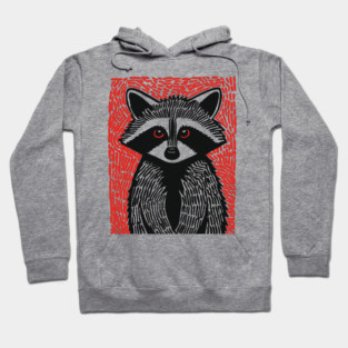 Raccoon Portrait | The Midnight Bandit Hoodie