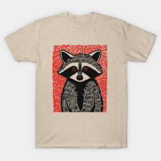 Raccoon Portrait | The Midnight Bandit T-Shirt