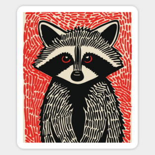 Raccoon Portrait | The Midnight Bandit Sticker