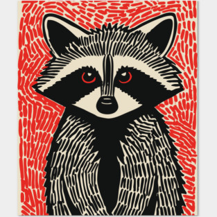 Raccoon Portrait | The Midnight Bandit Posters and Art
