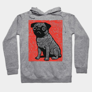 Sad Pug | The Melancholy Curled Tail Hoodie