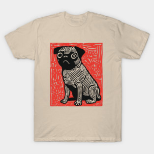 Sad Pug | The Melancholy Curled Tail T-Shirt