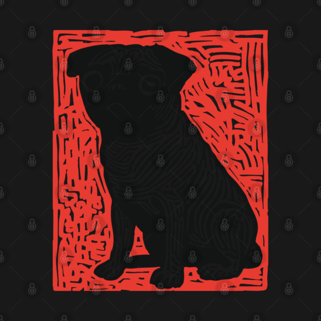 Sad Pug | The Melancholy Curled Tail by TuncGK