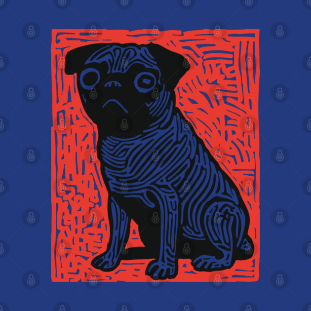 Sad Pug | The Melancholy Curled Tail by TuncGK