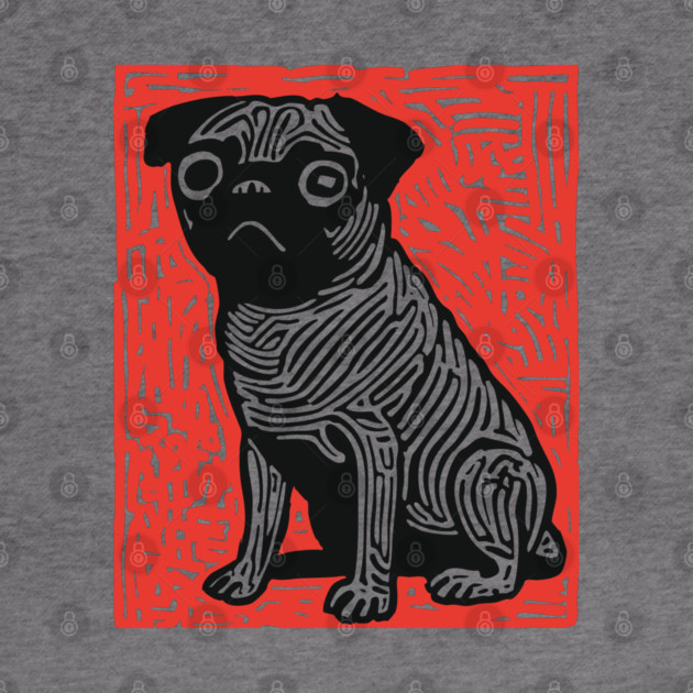 Sad Pug | The Melancholy Curled Tail by TuncGK