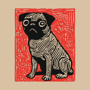 Sad Pug | The Melancholy Curled Tail T-Shirt