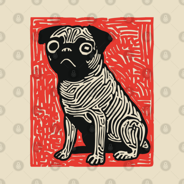 Sad Pug | The Melancholy Curled Tail by TuncGK