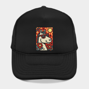 Folk Art Horse | Grandma Pop Art Hat