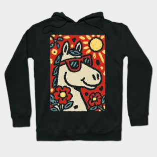 Folk Art Horse | Grandma Pop Art Hoodie