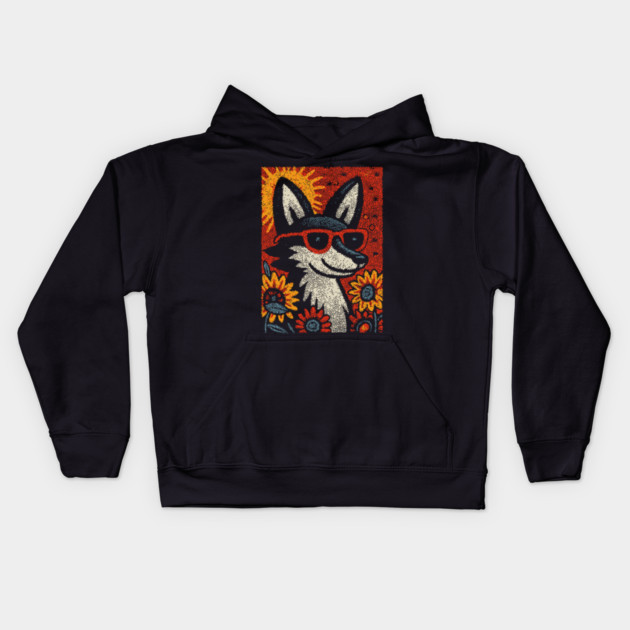 Scholarly Jackal | Anubis the Scribe Kids Hoodie by TuncGK