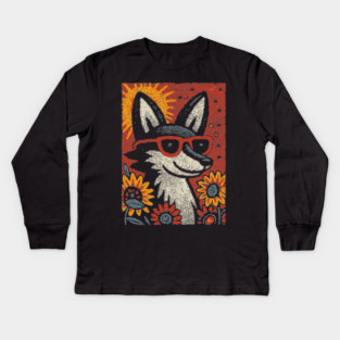 Scholarly Jackal | Anubis the Scribe Kids Long Sleeve T-Shirt