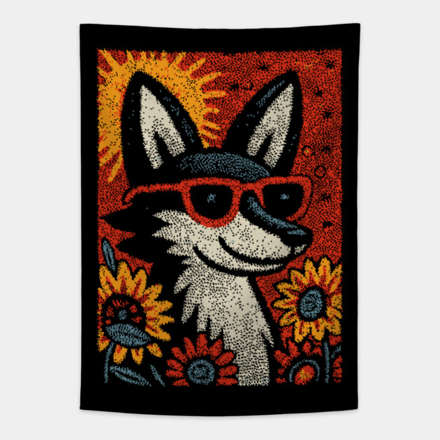 Scholarly Jackal | Anubis the Scribe Tapestry by TuncGK