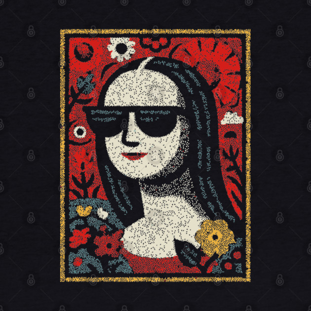 Folk Art Mona Lisa | World Art Day Portrait by TuncGK