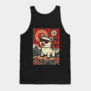 Punk Rock Pig | The Rebellious Farm Animal Tank Top